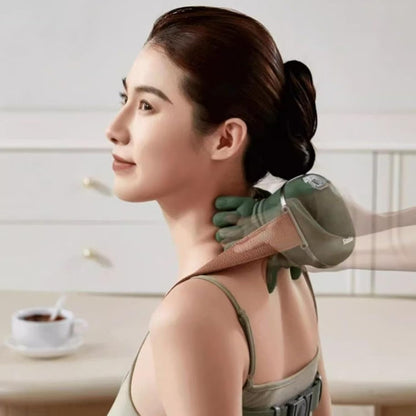 Neck and Shoulder Massager - Deep Tissue Relax Tool, Rechargeable Cordless Neck Massager with 2 Mode Heat